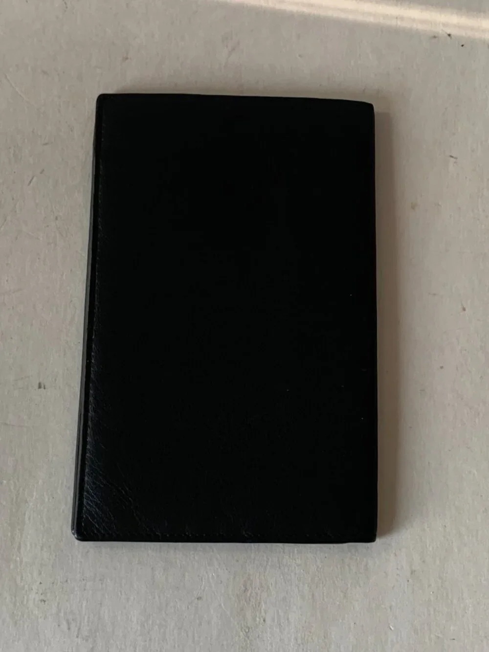PIERO'S BABY CALFSKIN FIRST QUALITY MENS WALLET  MADE IN FLORENCE ITALY BLACK